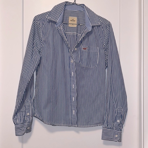 Hollister Striped Button Down - Picture 1 of 3